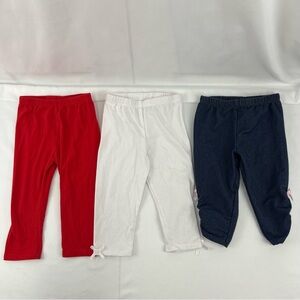 Nannette - Girls Capris - Size 4 - Red, White and Blue
